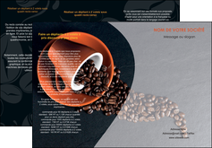 imprimer depliant 3 volets  6 pages  bar et cafe et pub cafe tasse de cafe graines de cafe MIFCH31900