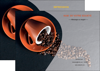 creation graphique en ligne flyers bar et cafe et pub cafe tasse de cafe graines de cafe MIFCH31902