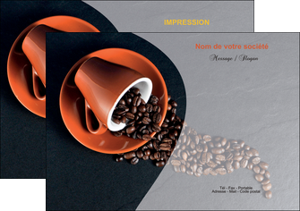 imprimer flyers bar et cafe et pub cafe tasse de cafe graines de cafe MIFCH31904