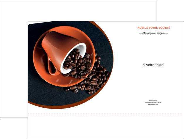 creer modele en ligne pochette a rabat discotheque et night club cafe tasse de cafe graines de cafe MIFCH31960