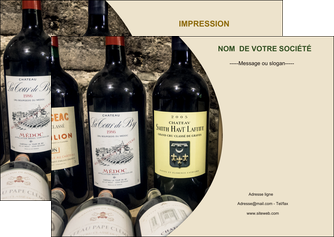 creer modele en ligne flyers vin commerce et producteur caviste vin vignoble MIDBE32004