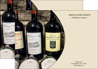 maquette en ligne a personnaliser affiche vin commerce et producteur caviste vin vignoble MIDBE32008