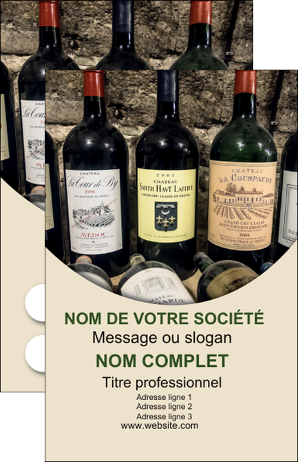 faire carte de visite vin commerce et producteur caviste vin vignoble MIDBE32020