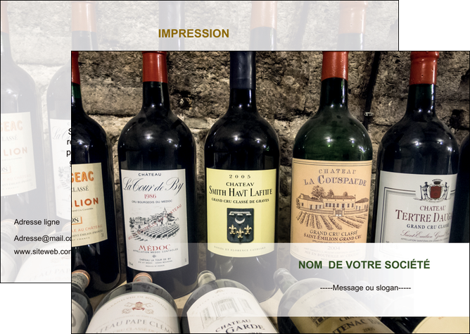 modele flyers vin commerce et producteur caviste vin vignoble MIDBE32068