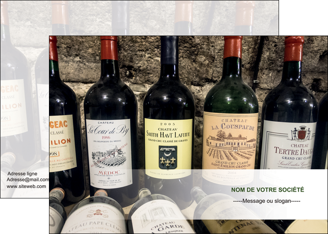 personnaliser maquette affiche vin commerce et producteur caviste vin vignoble MIDBE32070