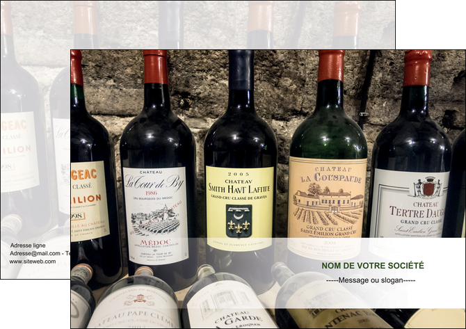 realiser affiche vin commerce et producteur caviste vin vignoble MIDBE32072