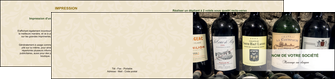 creer modele en ligne depliant 2 volets  4 pages  vin commerce et producteur caviste vin vignoble MIDBE32078
