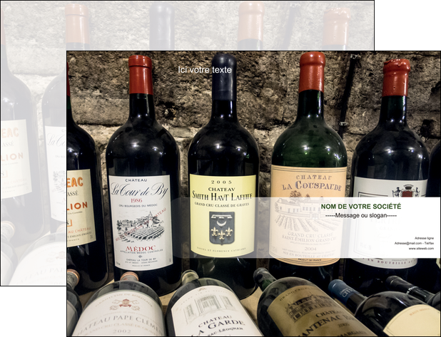 impression pochette a rabat vin commerce et producteur caviste vin vignoble MIDBE32082