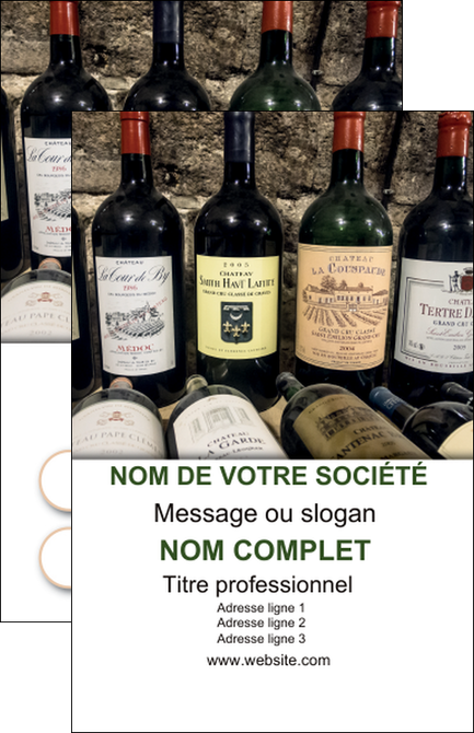 impression carte de visite vin commerce et producteur caviste vin vignoble MIDBE32084