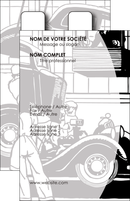 personnaliser maquette carte de visite garage concessionnaire automobile reparation de voiture MIDBE32138