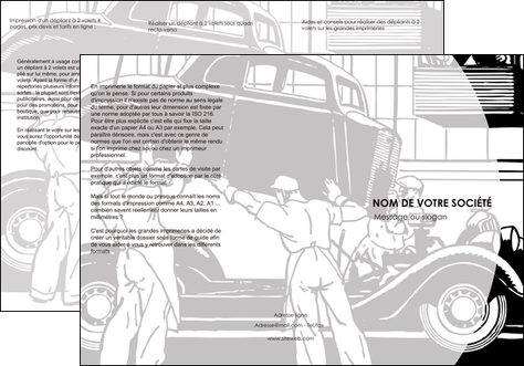 personnaliser maquette depliant 3 volets  6 pages  garage concessionnaire automobile reparation de voiture MIDBE32156
