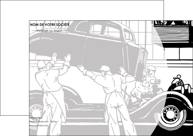 modele affiche garage concessionnaire automobile reparation de voiture MIDBE32158