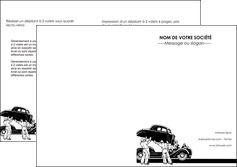 creation graphique en ligne depliant 2 volets  4 pages  garage garagiste atelier de garagiste MIDBE32260