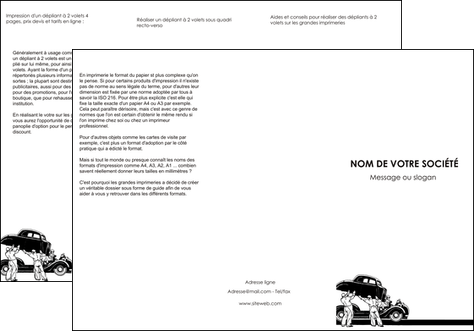 faire modele a imprimer depliant 3 volets  6 pages  garage garagiste atelier de garagiste MIDBE32266