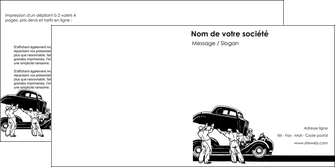 personnaliser maquette depliant 2 volets  4 pages  garage garagiste atelier de garagiste MIDBE32272