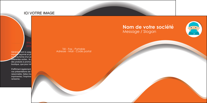 creation graphique en ligne depliant 2 volets  4 pages  infirmier infirmiere infirmier infirmerie blouse MIDBE32310
