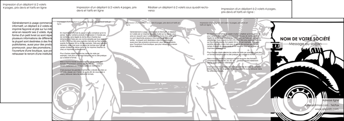 exemple depliant 4 volets  8 pages  garage garagiste atelier de garagiste MIDBE32336
