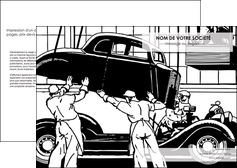 modele depliant 2 volets  4 pages  garage garagiste atelier de garagiste MIDBE32338
