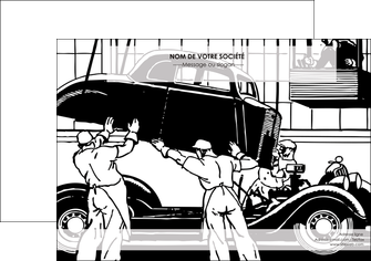 modele affiche garage garagiste atelier de garagiste MIDBE32342
