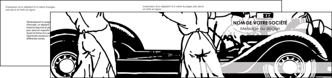 realiser depliant 2 volets  4 pages  garage garagiste atelier de garagiste MIDBE32352