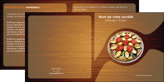 imprimer depliant 2 volets  4 pages  pizzeria et restaurant italien pizza pizzeria zone tampon MLGI32362