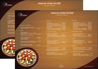 imprimerie set de table pizzeria et restaurant italien pizza pizzeria zone tampon MLGI32374