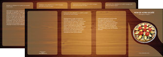 realiser depliant 4 volets  8 pages  pizzeria et restaurant italien pizza pizzeria zone tampon MLGI32378
