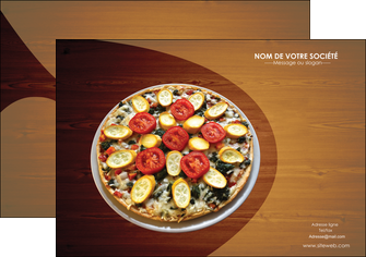 personnaliser maquette flyers pizzeria et restaurant italien pizza pizzeria zone tampon MLGI32380