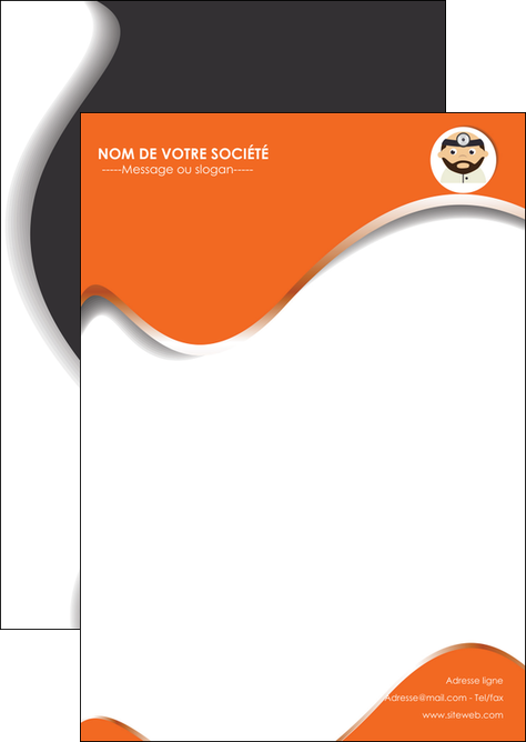 exemple flyers infirmier infirmiere infirmiere infirmerie blouse MIDBE32462