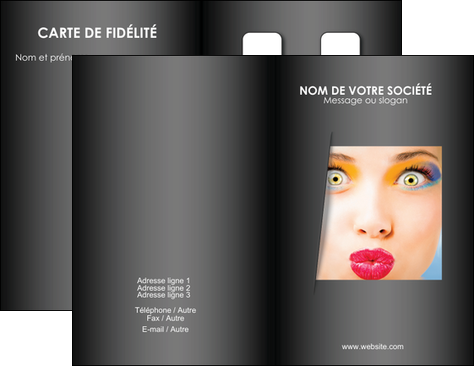 imprimer carte de visite centre esthetique  maquillage beaute couleur MFLUOO32526
