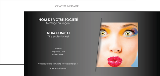 faire modele a imprimer carte de correspondance centre esthetique  maquillage beaute couleur MFLUOO32532