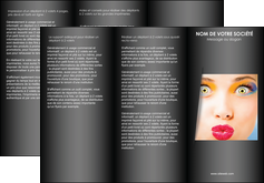 modele en ligne depliant 3 volets  6 pages  centre esthetique  maquillage beaute couleur MLGI32536