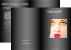 faire modele a imprimer depliant 2 volets  4 pages  centre esthetique  maquillage beaute couleur MLGI32544