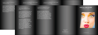 creer modele en ligne depliant 4 volets  8 pages  centre esthetique  maquillage beaute couleur MLGI32548