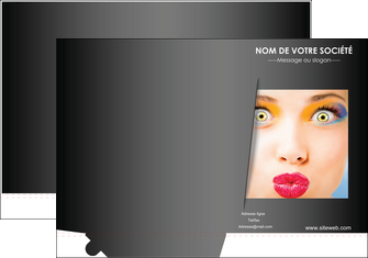 maquette en ligne a personnaliser pochette a rabat centre esthetique  maquillage beaute couleur MLGI32560