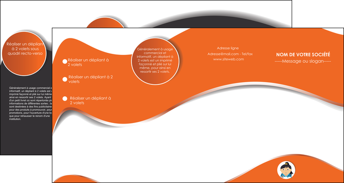 creer modele en ligne depliant 4 volets  8 pages  infirmier infirmiere infirmiere infirmerie blouse MIDBE32570