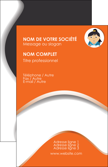 creer modele en ligne carte de visite infirmier infirmiere infirmiere infirmerie blouse MIDBE32594
