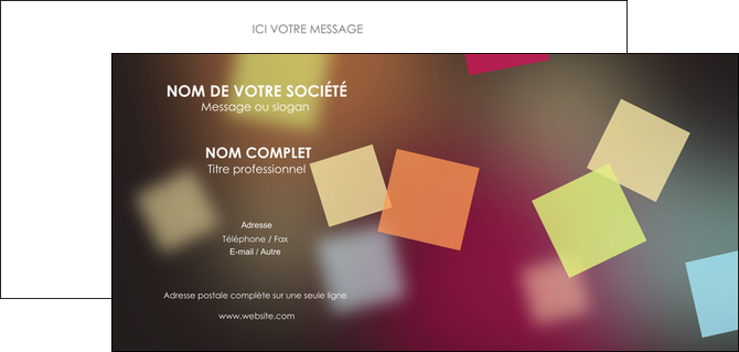 personnaliser modele de carte de correspondance abstrait design texture MFLUOO32622