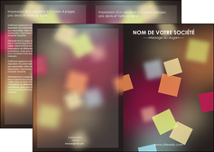 realiser depliant 2 volets  4 pages  abstrait design texture MIF32632