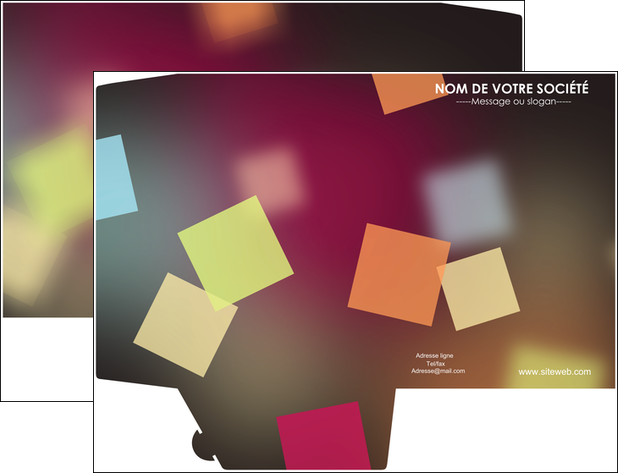 creation graphique en ligne pochette a rabat abstrait design texture MIDBE32650