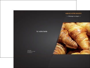 personnaliser modele de pochette a rabat boulangerie maquette boulangerie croissant patisserie MIF33112
