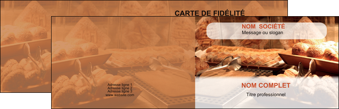 impression carte de visite patisserie pain brioches boulangerie MIDLU33196