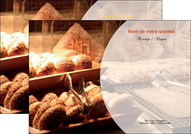 personnaliser maquette flyers boulangerie pain brioches boulangerie MLIG33264