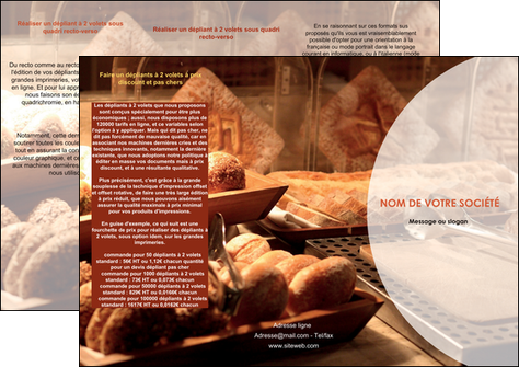 faire modele a imprimer depliant 3 volets  6 pages  boulangerie pain brioches boulangerie MLIG33266