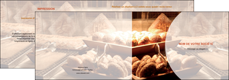 modele en ligne depliant 2 volets  4 pages  boulangerie pain brioches boulangerie MLIG33276
