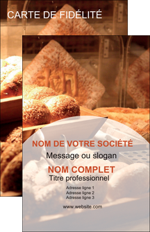 creer modele en ligne carte de visite boulangerie pain brioches boulangerie MLIG33284