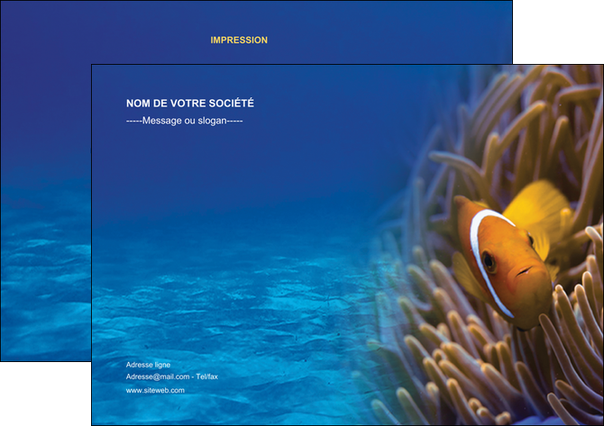 imprimer flyers paysage belle photo nemo poisson MIDBE33458