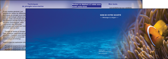 faire modele a imprimer depliant 2 volets  4 pages  paysage belle photo nemo poisson MLGI33460