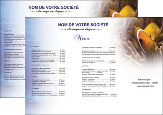 personnaliser modele de set de table paysage belle photo nemo poisson MLGI33474