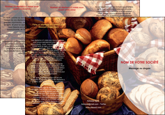 impression depliant 3 volets  6 pages  boulangerie pain brioches boulangerie MLIG33484
